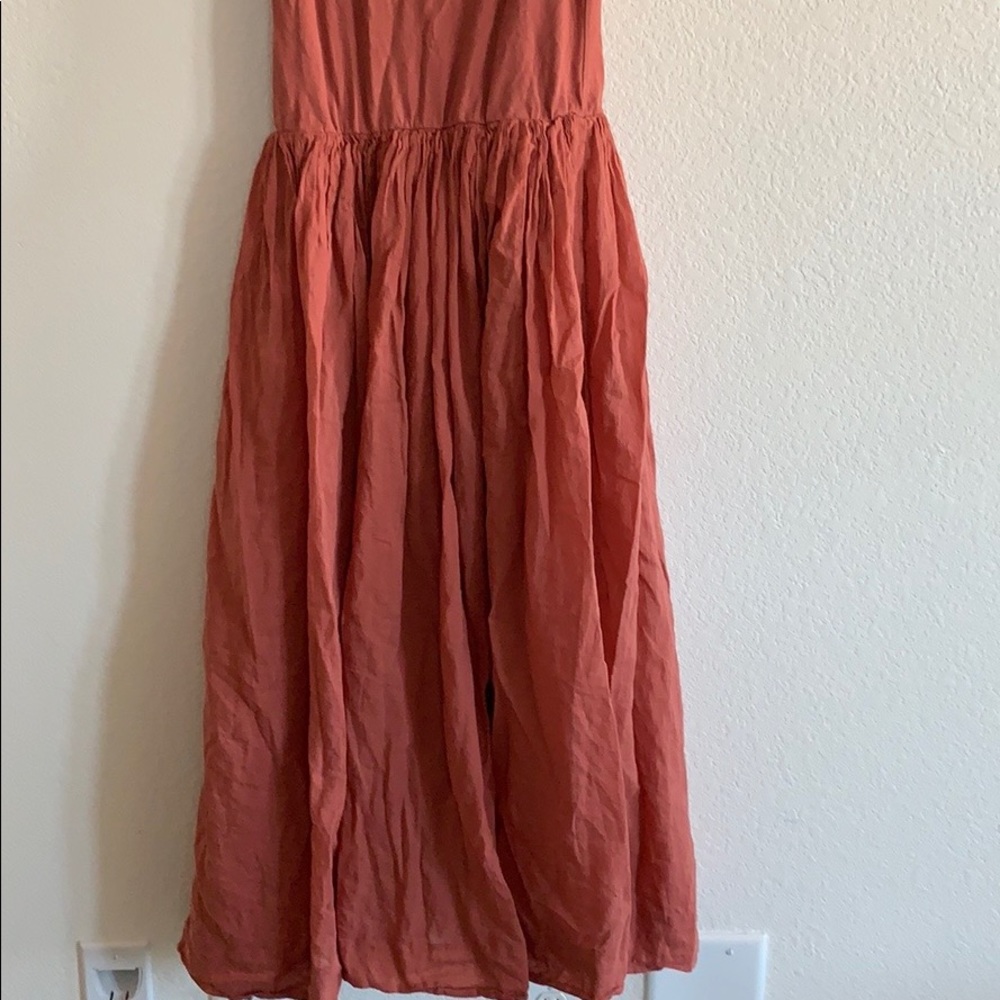 Zara basic | tank long dress in cotton - Picture 6 of 9